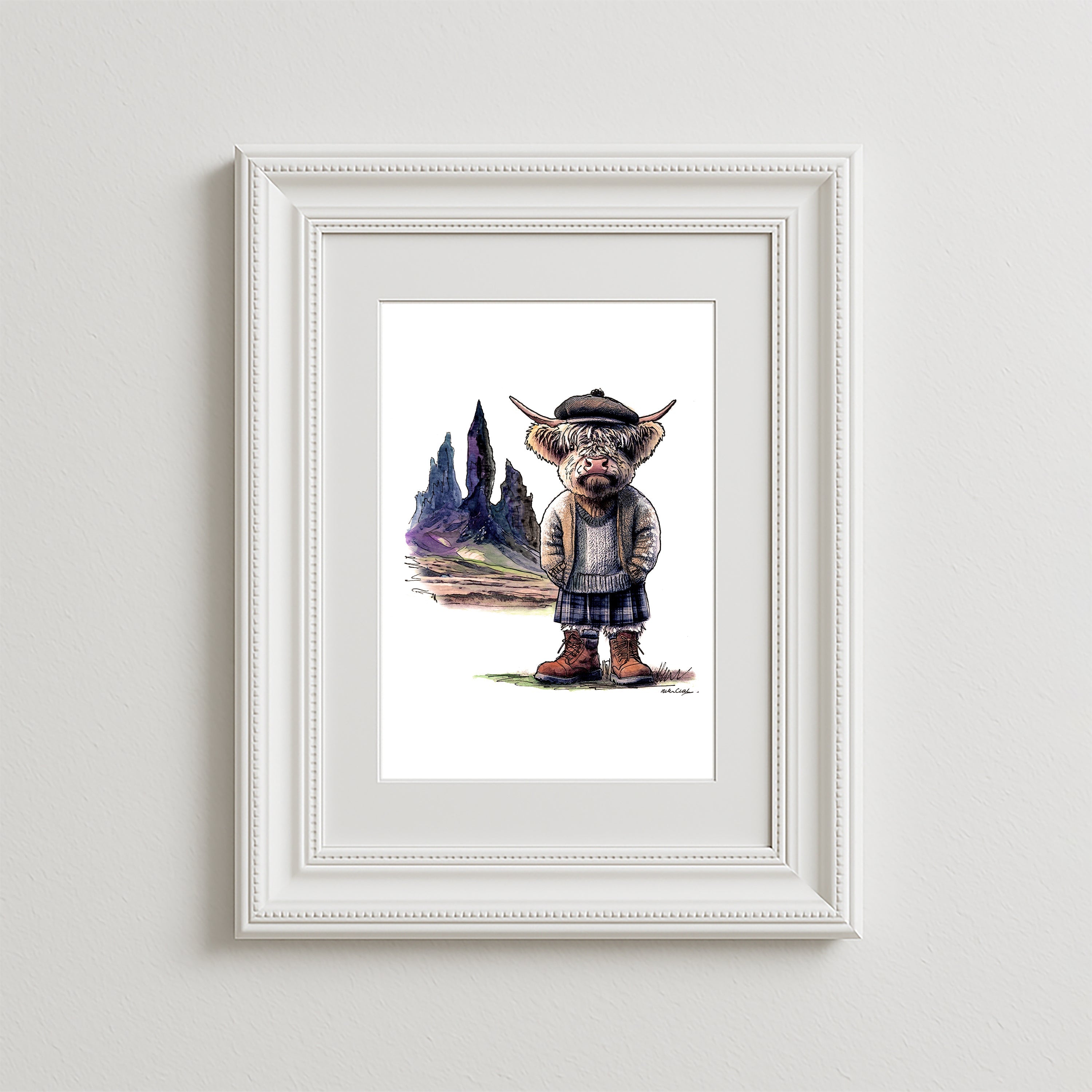 Old Moo Of Storr Art Print