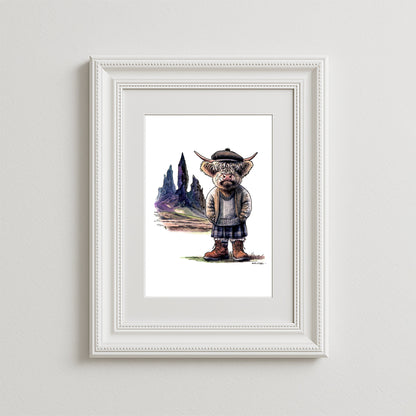 Old Moo Of Storr Art Print