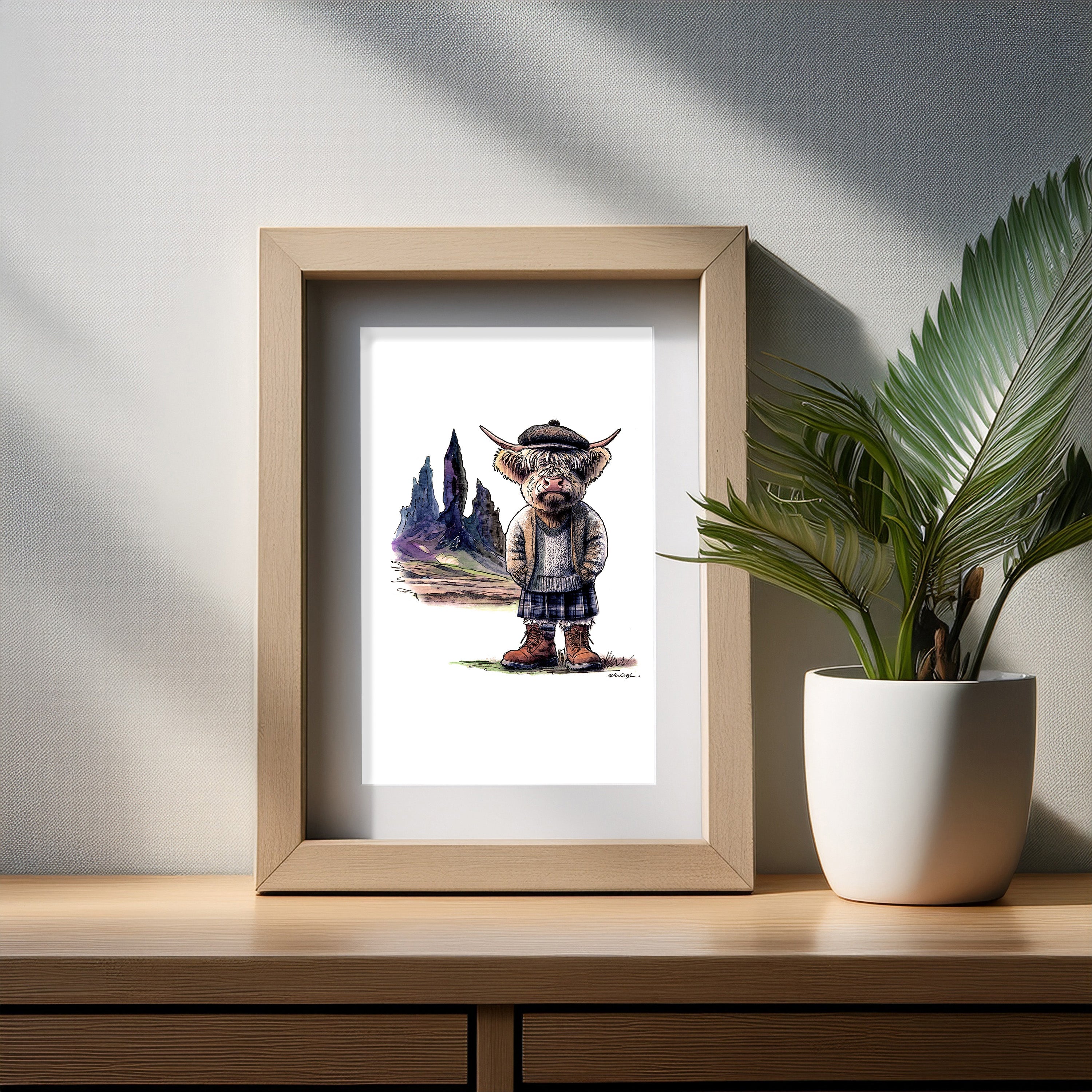Old Moo Of Storr Art Print