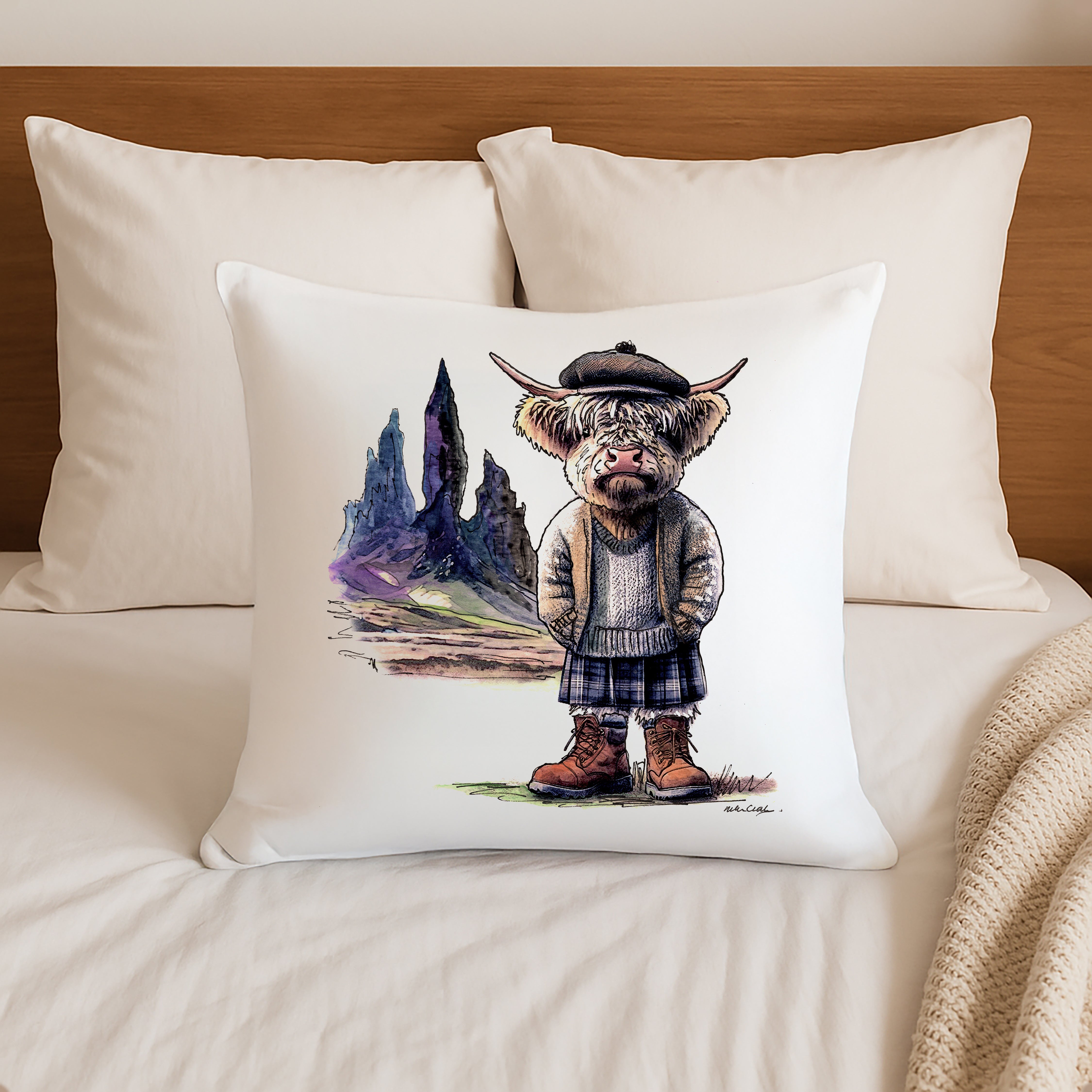 Old Moo Of Storr Cushion