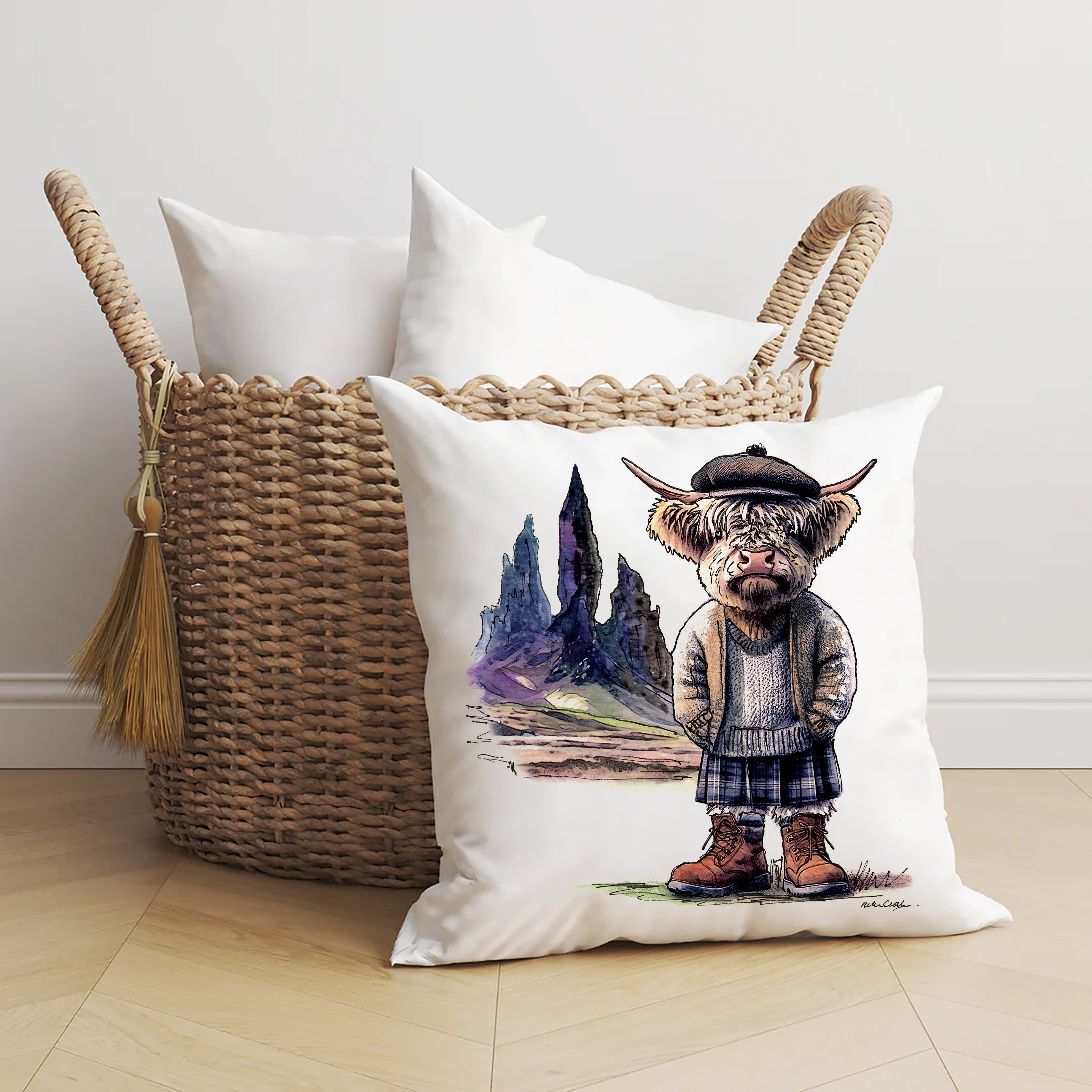 Old Moo Of Storr Cushion
