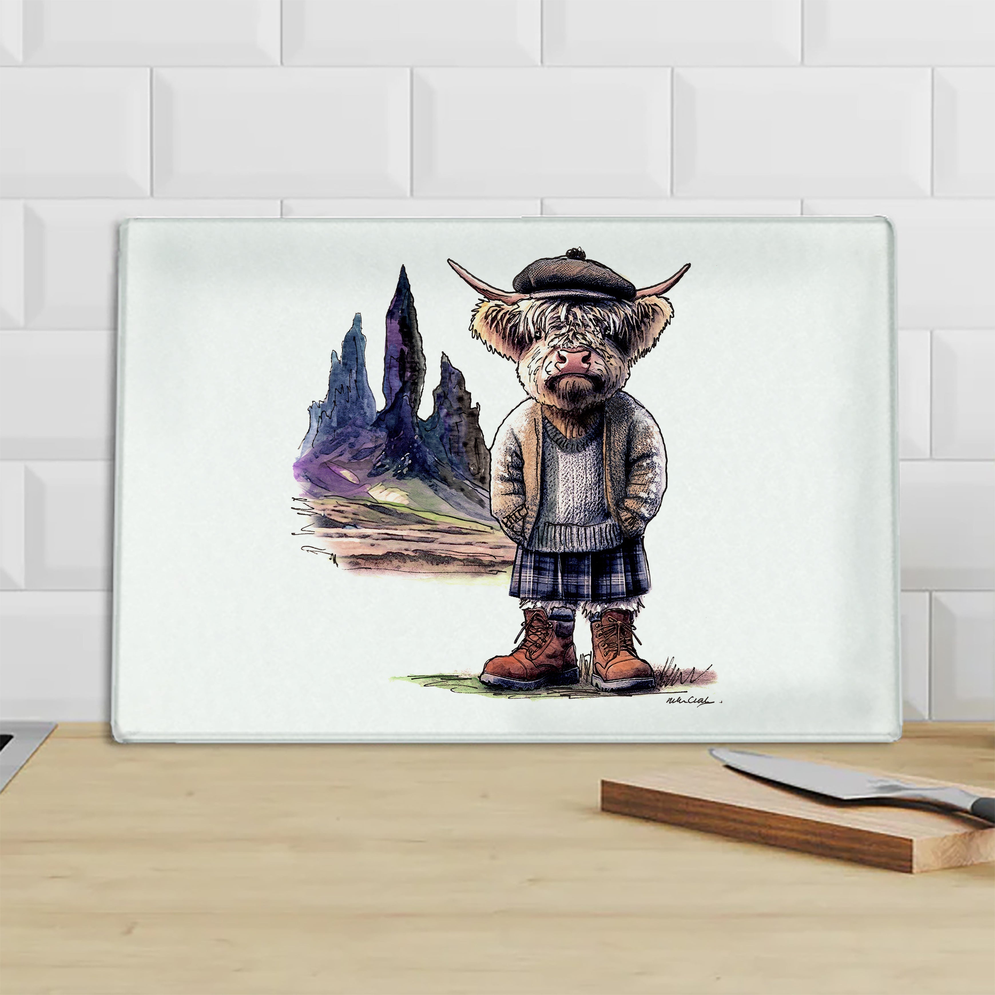 Old Moo Of Storr Chopping Board