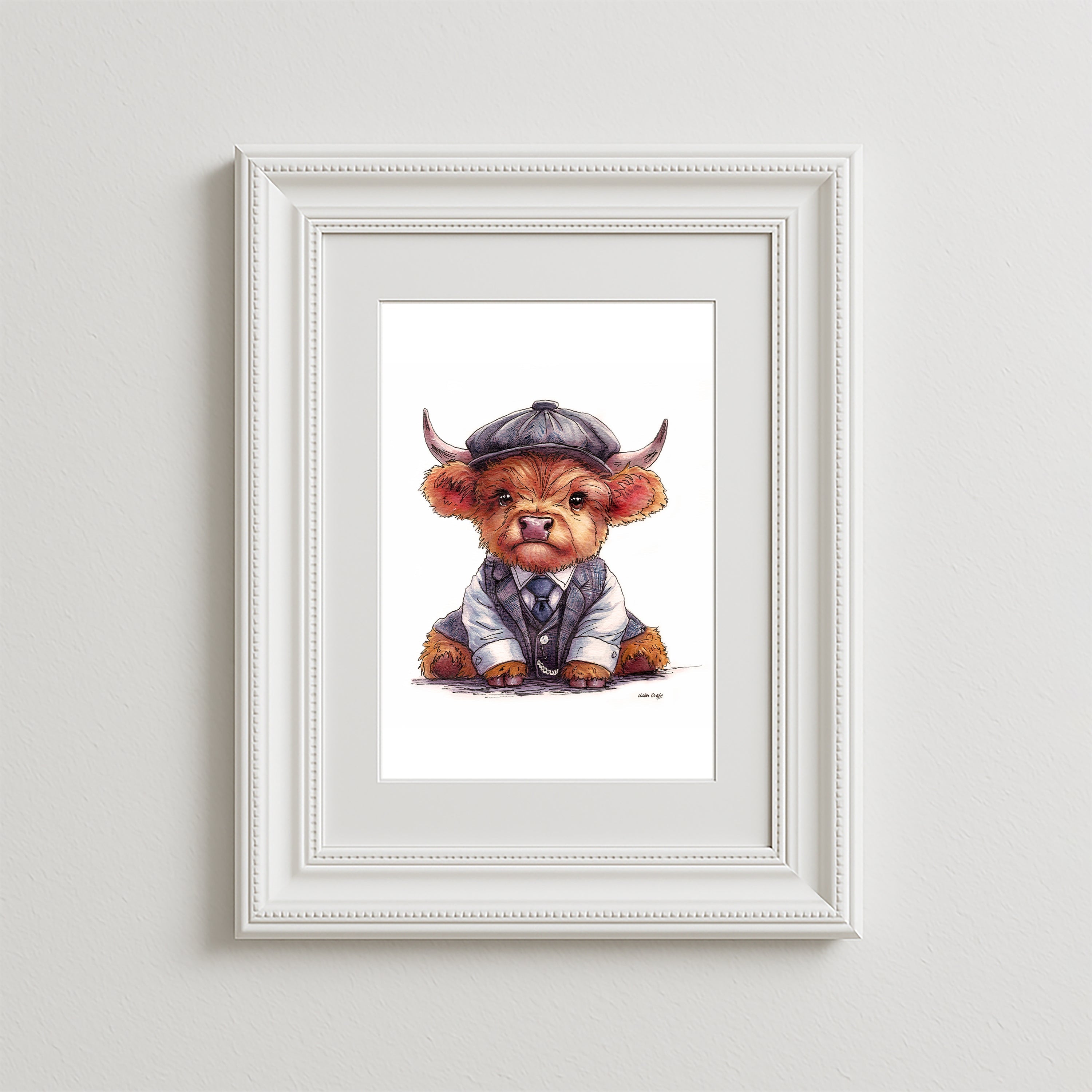 Peaky Moo Art Print