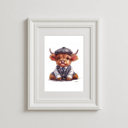 Peaky Moo Art Print
