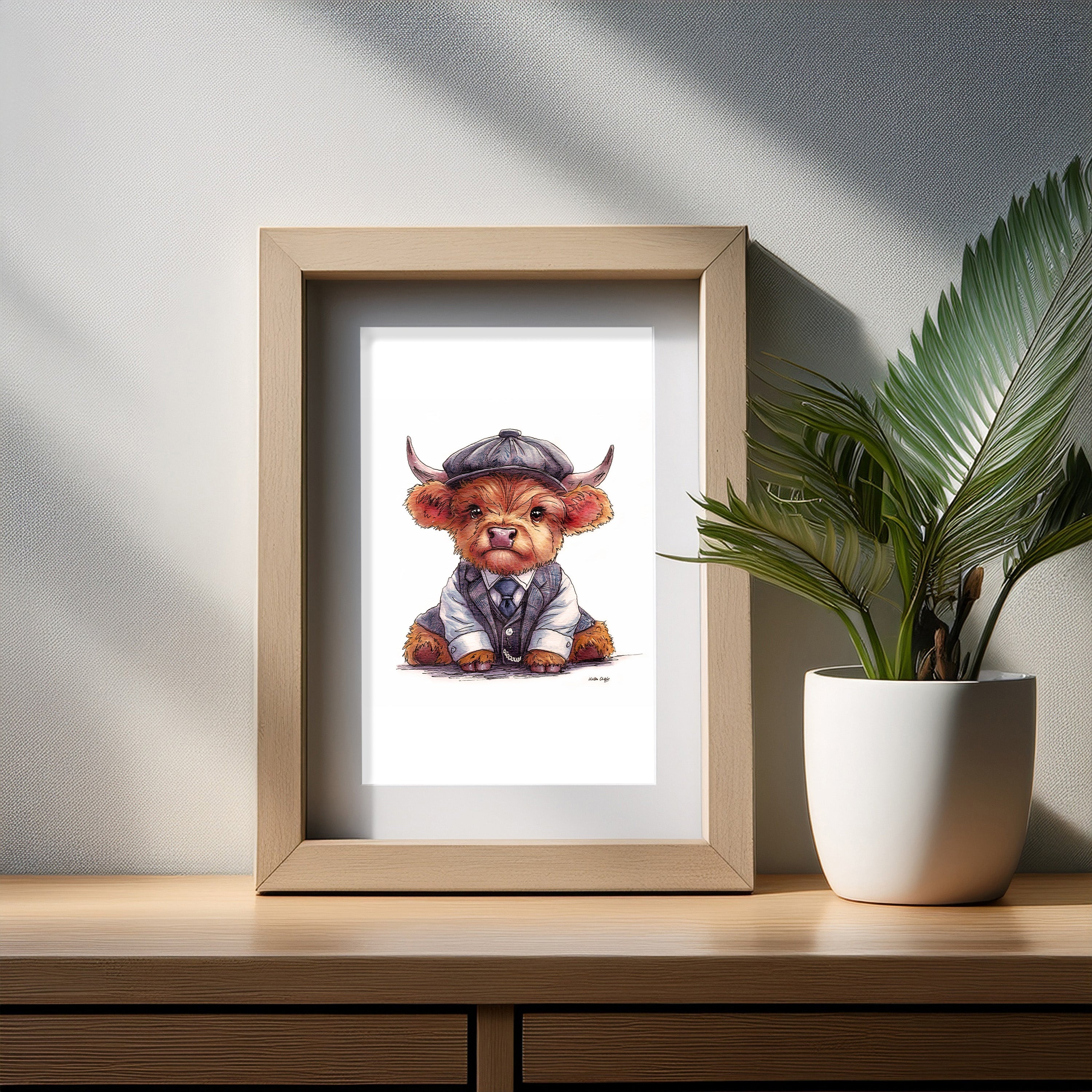 Peaky Moo Art Print
