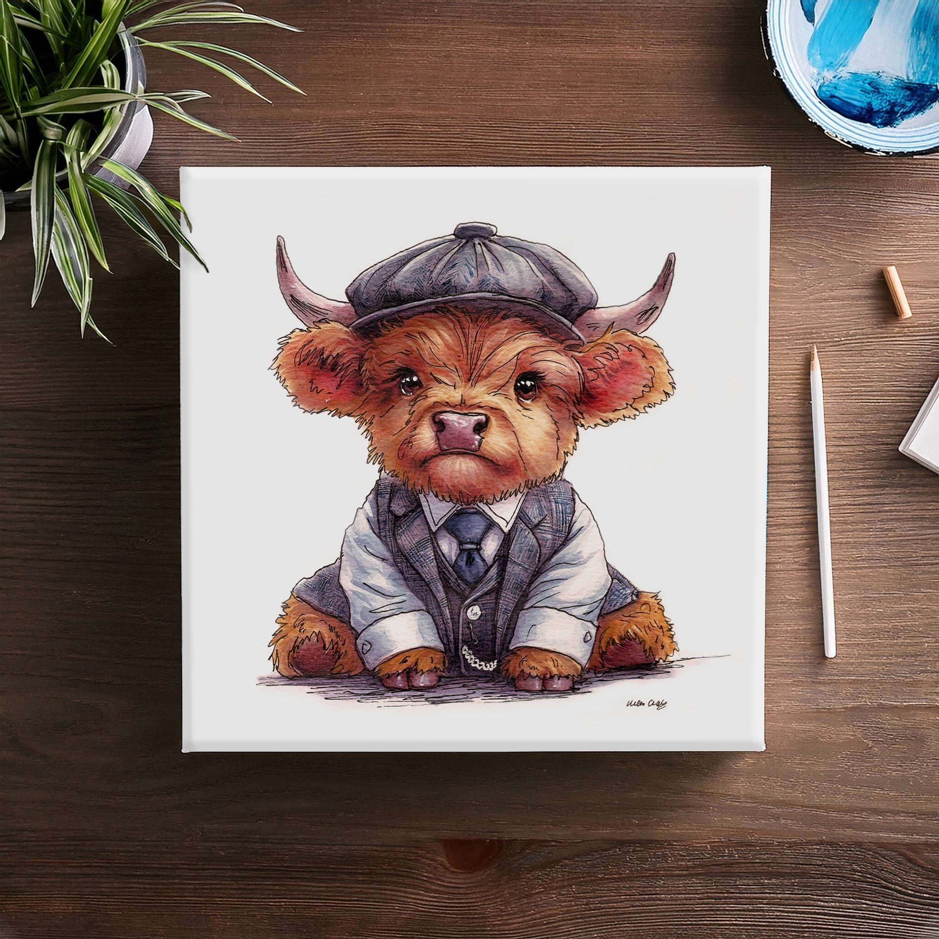 Peaky Moo Canvas