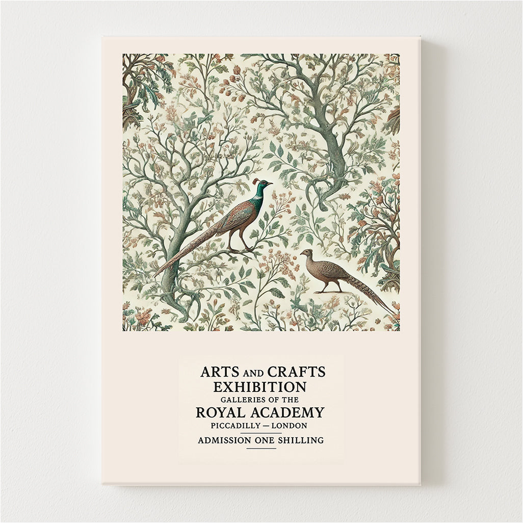 Pheasants in Foliage Canvas