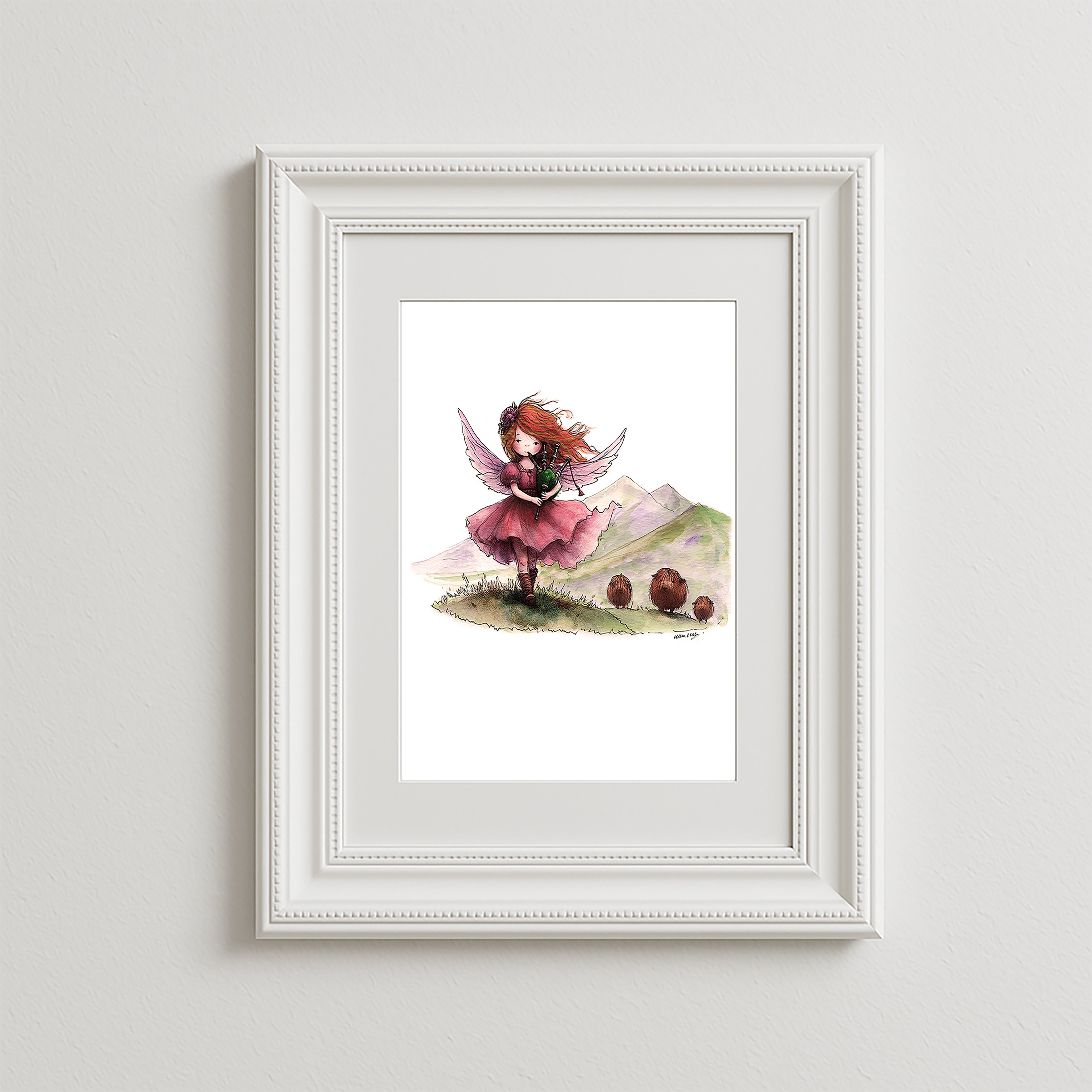 Piping The Haggis Art Print
