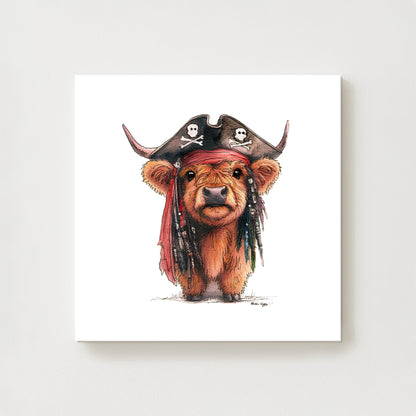 Pirates of the Moo-ra-bean Canvas