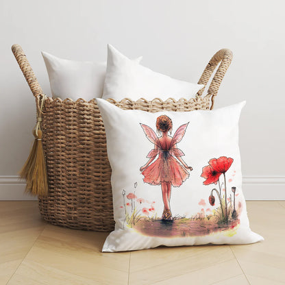 Poppy Fairy Cushion