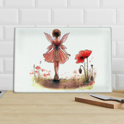 Poppy Fairy Chopping Board