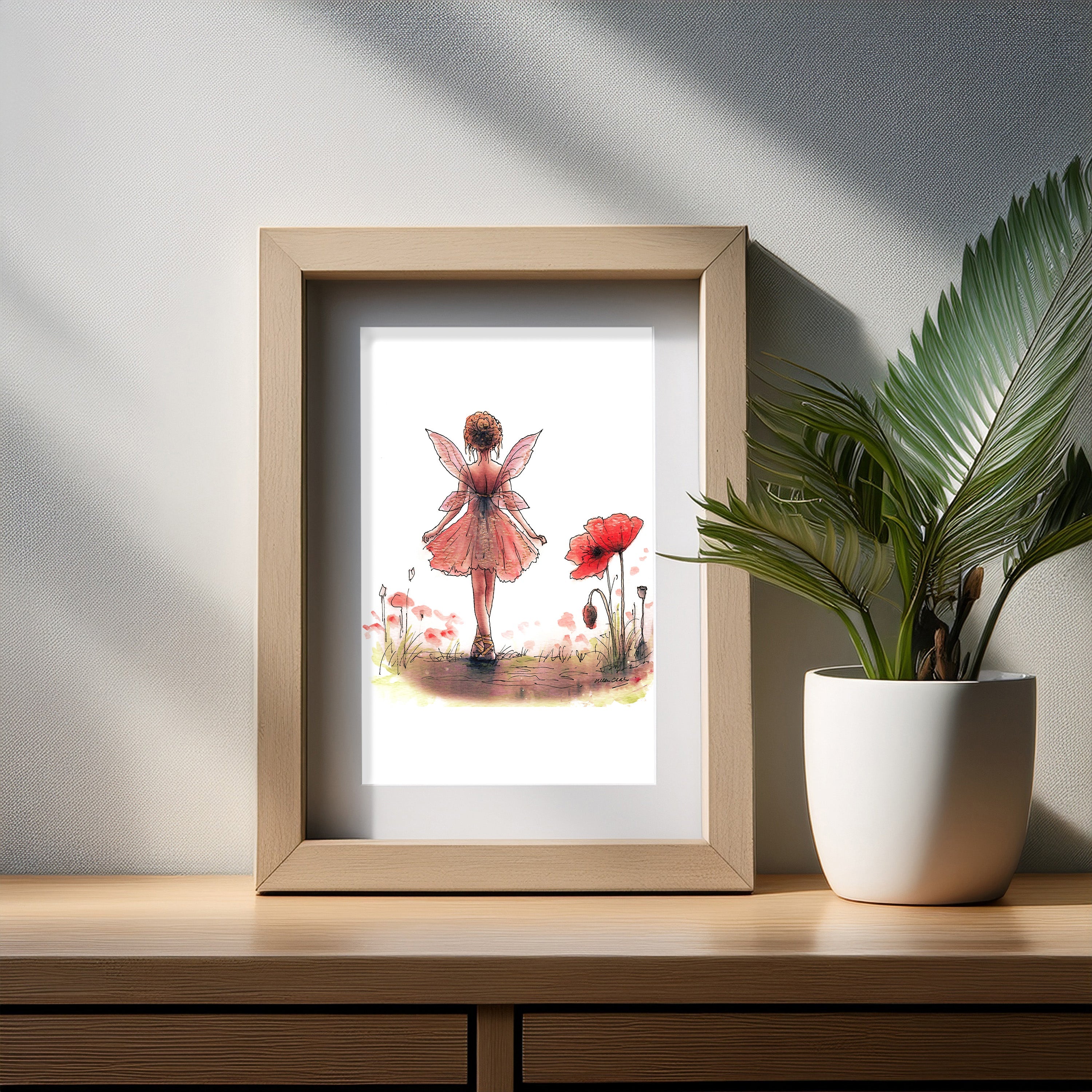 Poppy Fairy Art Print