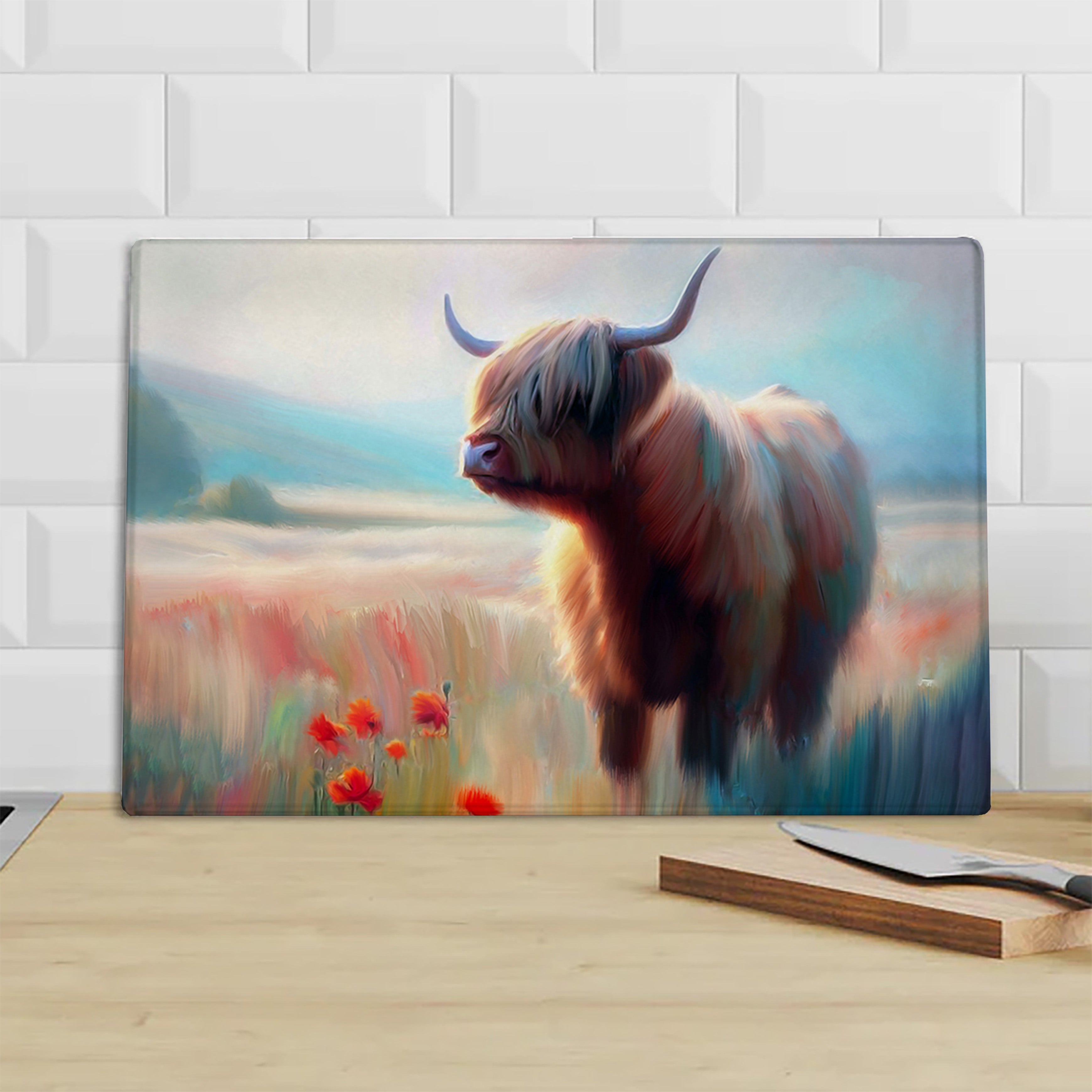 Poppy Meadow Chopping Board