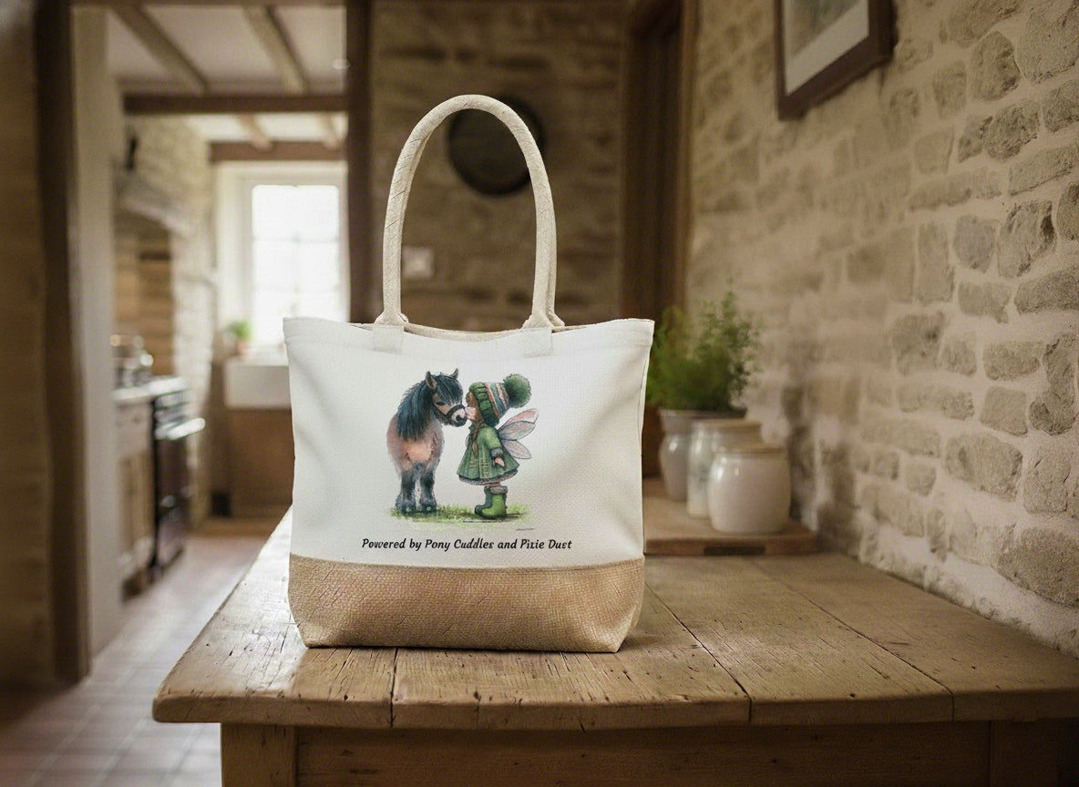 Powered by Pony Cuddles & Pixie Dust Tote Bag