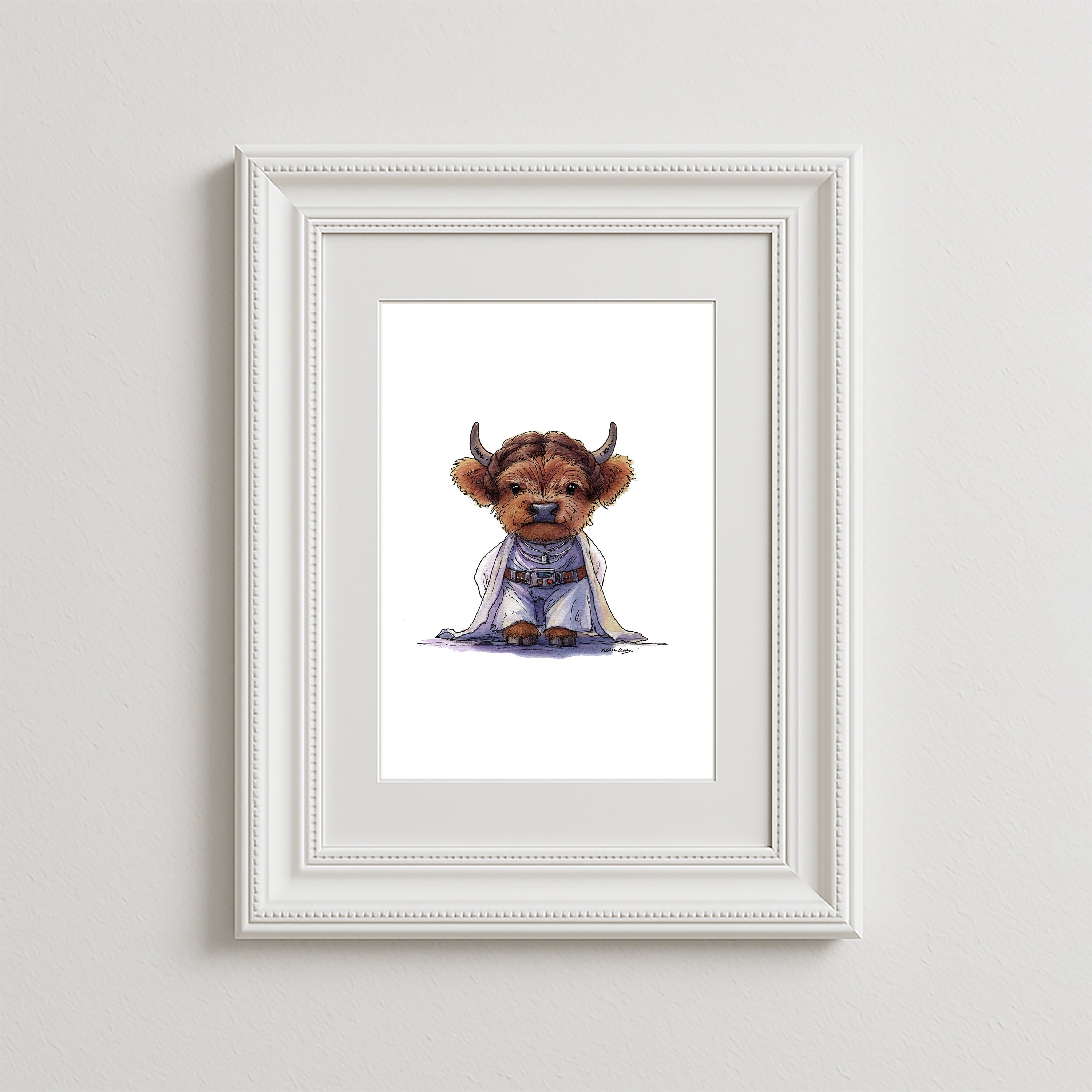 Princess Moo-ia of the Highlands Art Print