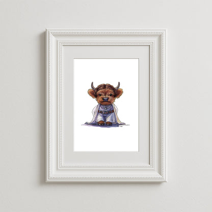Princess Moo-ia of the Highlands Art Print