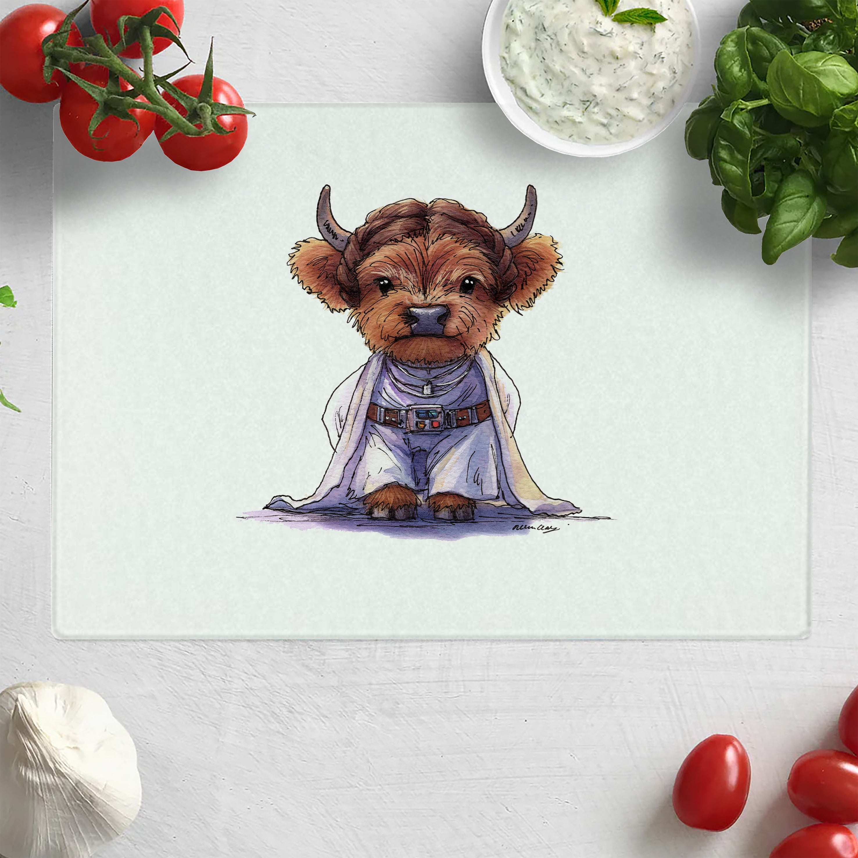 Princess Moo-ia of the Highlands Chopping Board