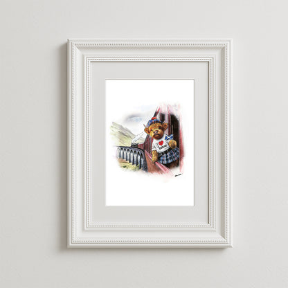 Riding The Jacobite Art Print