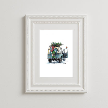 Robin’s Christmas Delivery Art Print