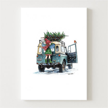 Robin’s Christmas Delivery Canvas