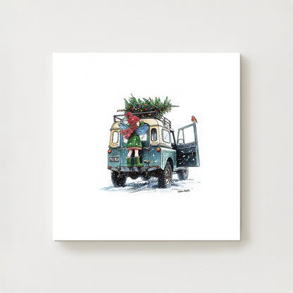 Robin’s Christmas Delivery Canvas