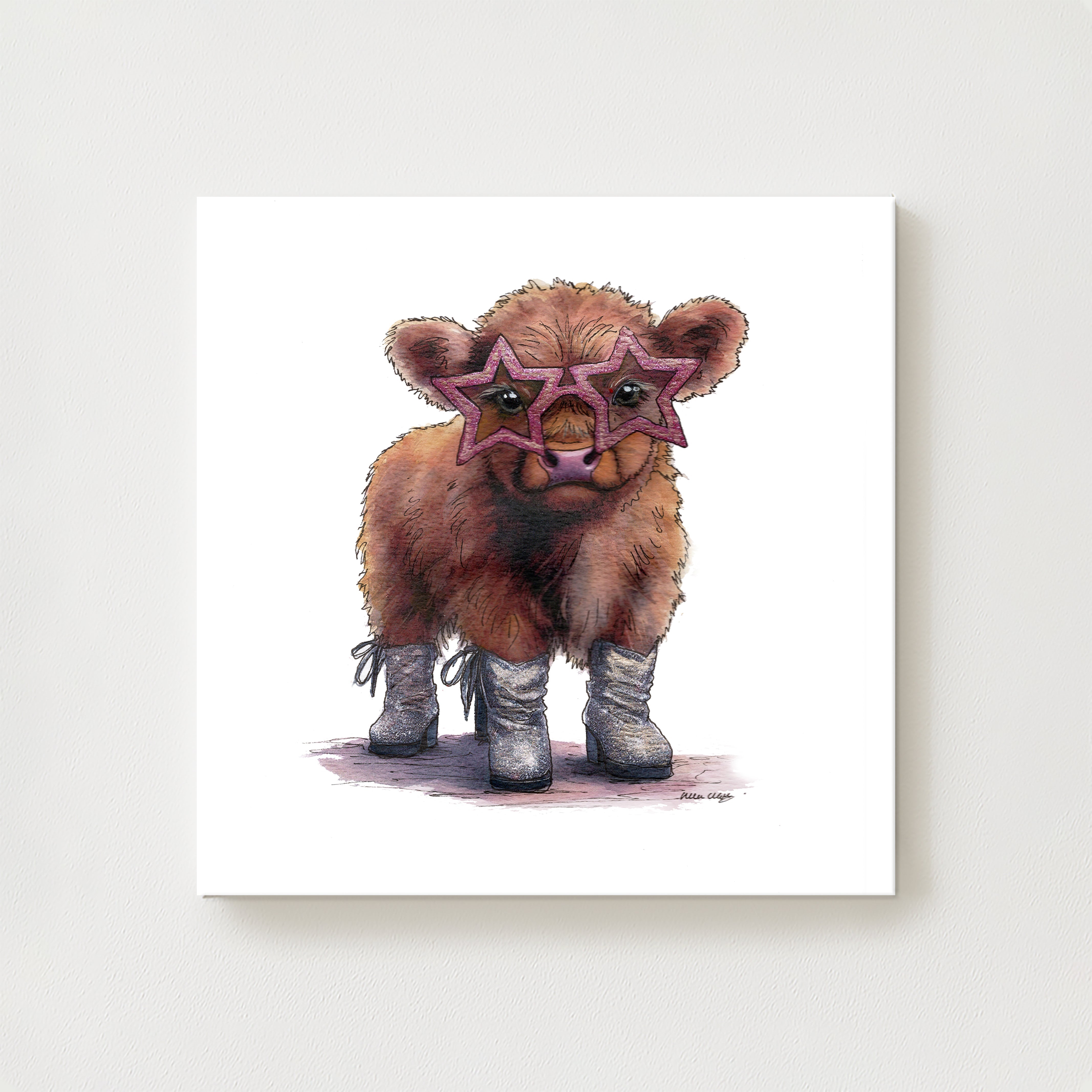 Rocket Moo Canvas