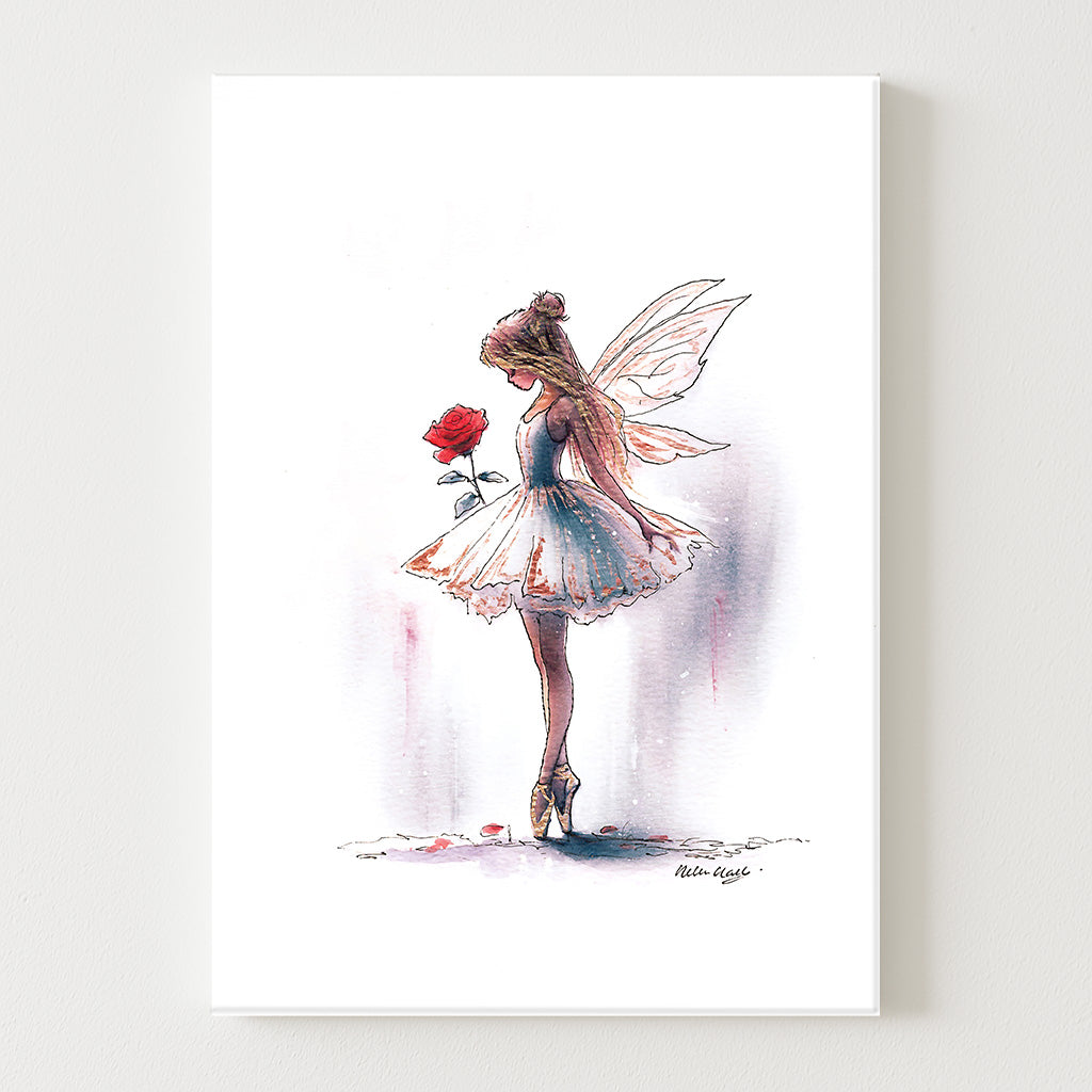 Rose Ballerina Canvas