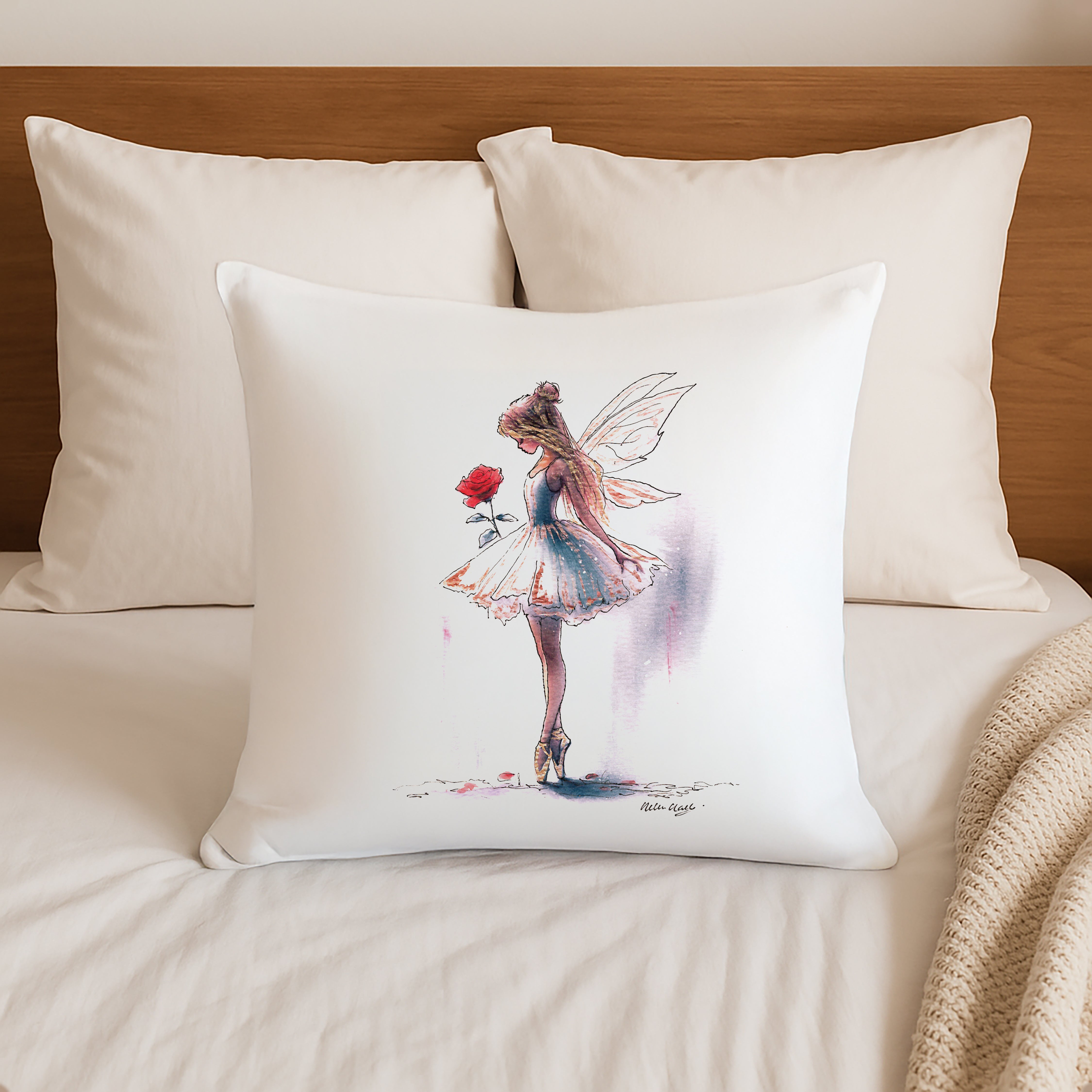 Rose Ballerina Cushion