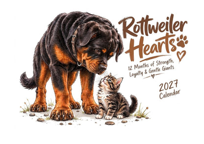 Rottweiler Hearts Calendar Limited Release