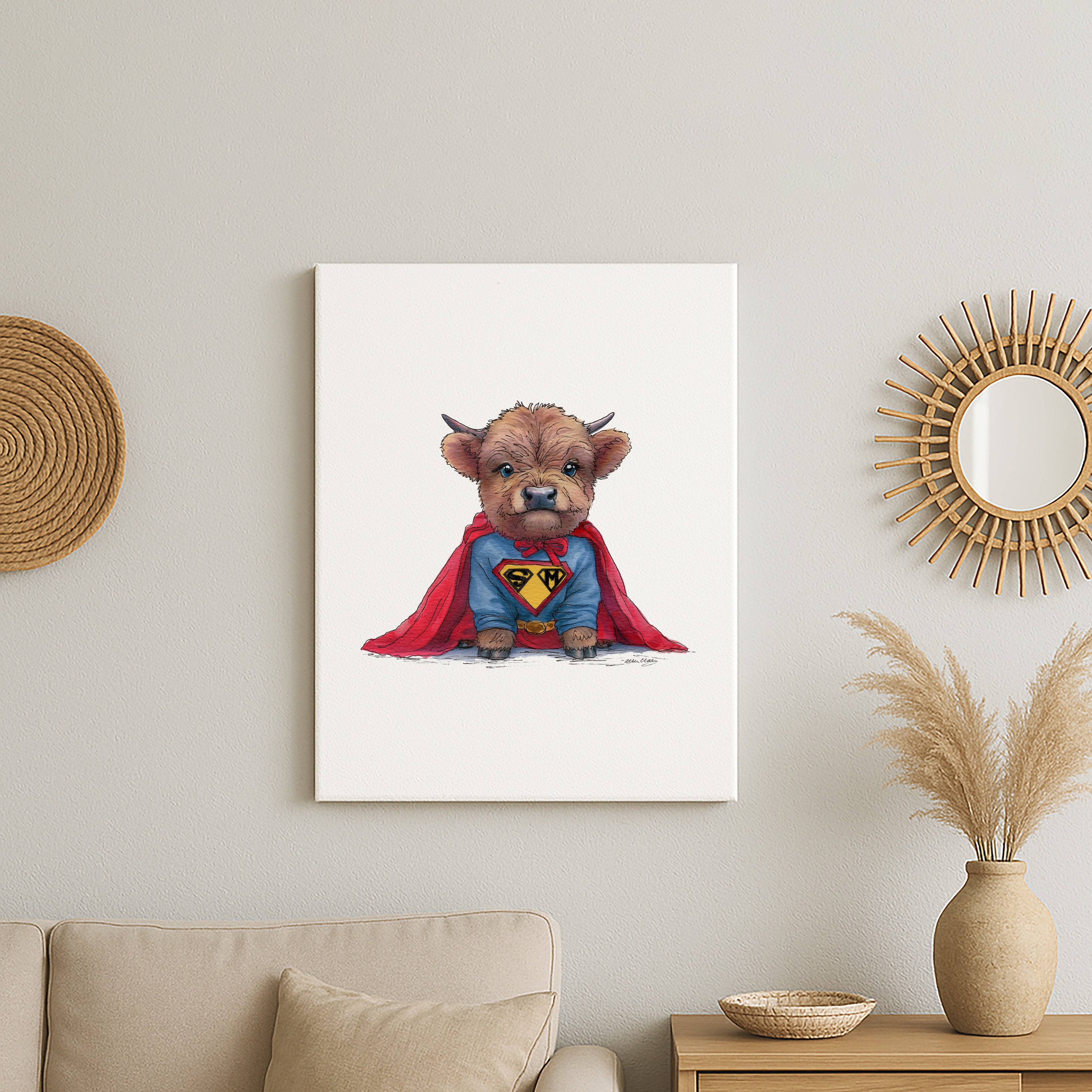 Supermoo Canvas