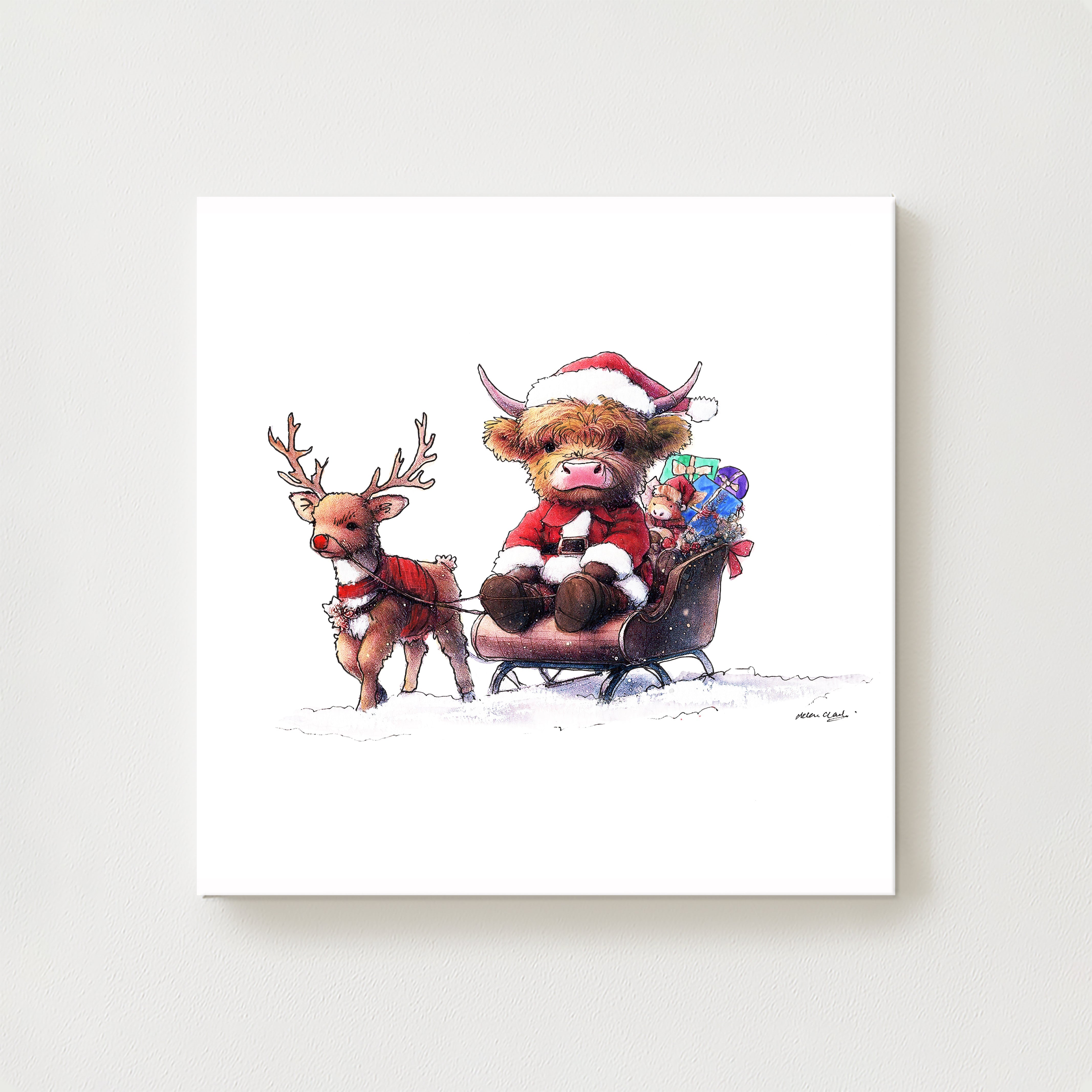 Santa's Highland Adventure Canvas