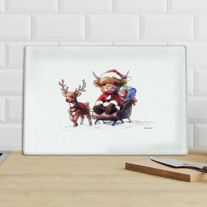 Santa's Highland Adventure Chopping Board