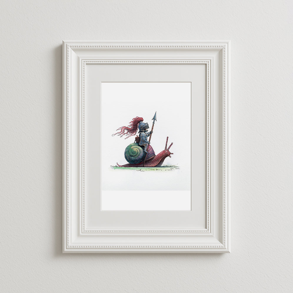 Sir Snailswift Art Print