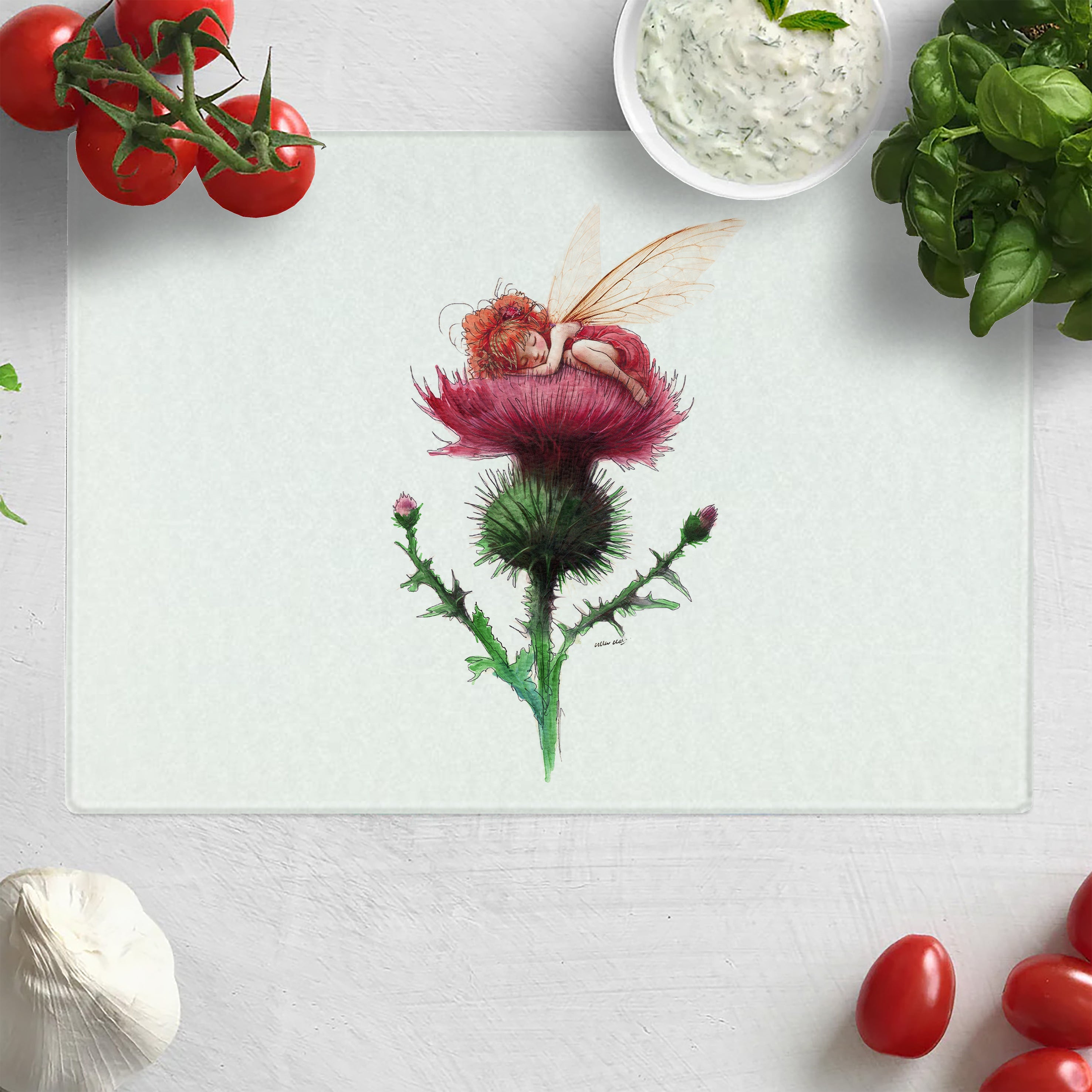 Sleepy Thistle Chopping Board