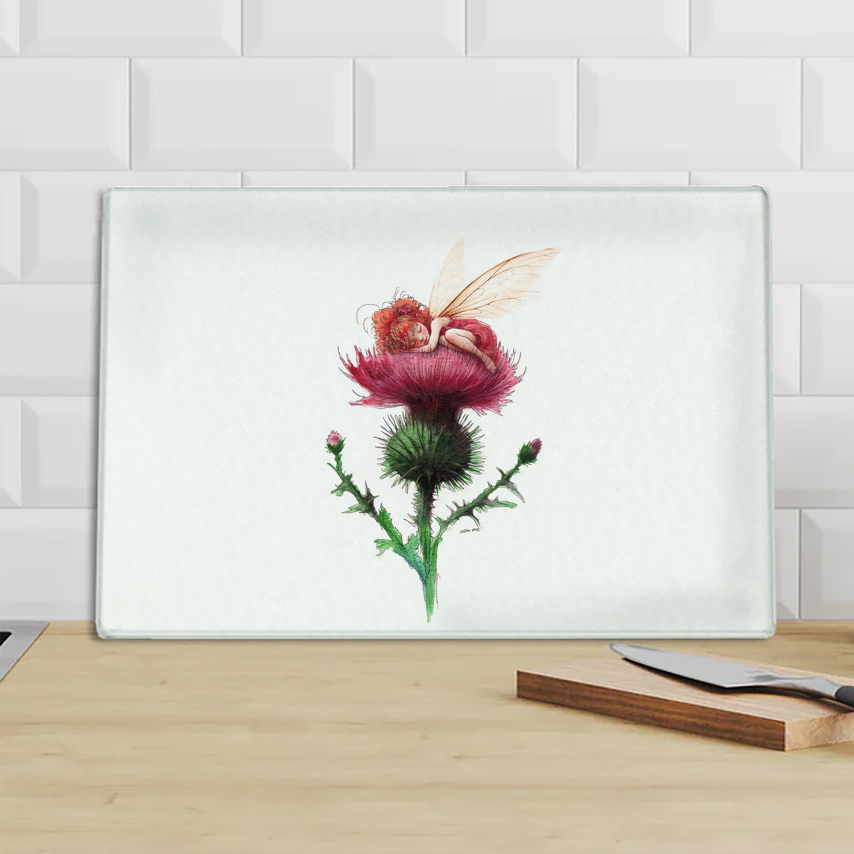 Sleepy Thistle Chopping Board