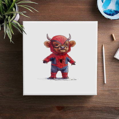 Spider-Moo to the Rescoo Canvas