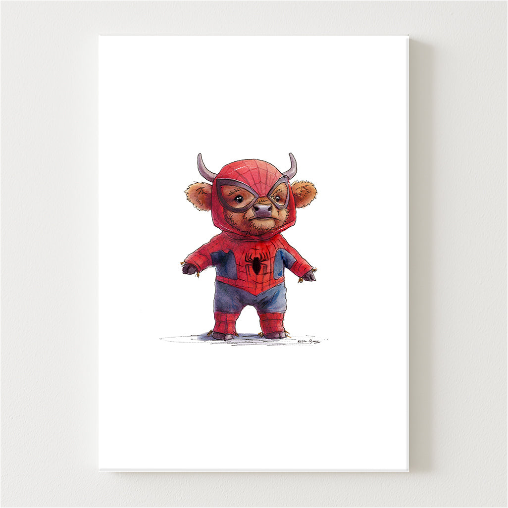 Spider-Moo to the Rescoo Canvas