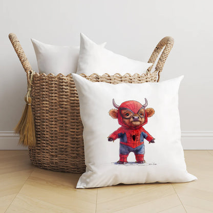 Spider-Moo to the Rescoo Cushion