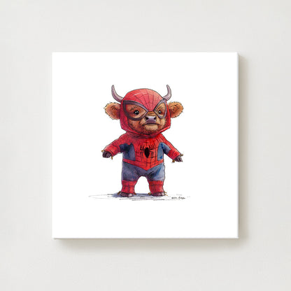 Spider-Moo to the Rescoo Canvas