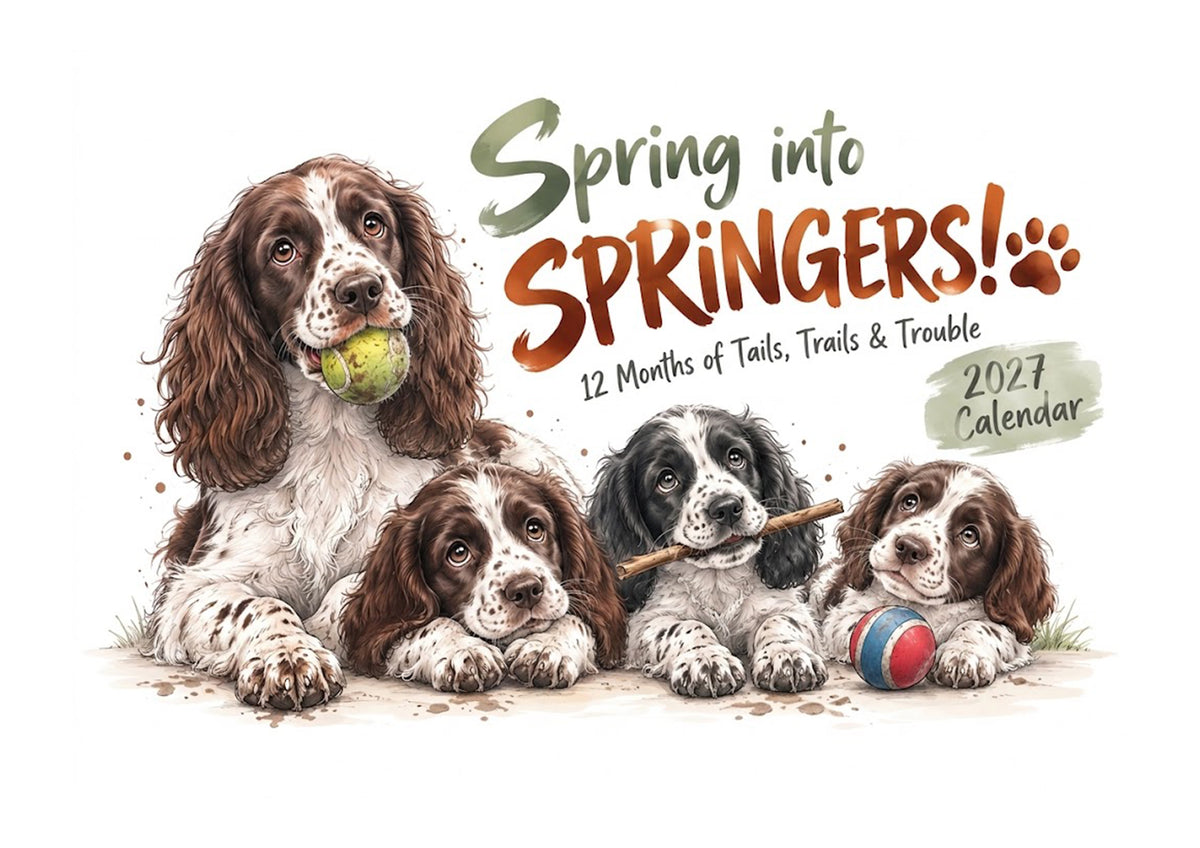 Spring into Spaniels Calendar Limited Release