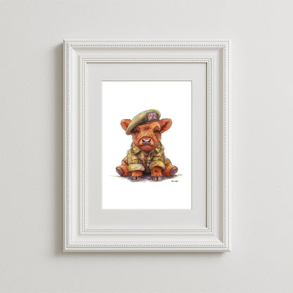 Squaddie Moo Art Print