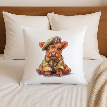 Squaddie Moo Cushion