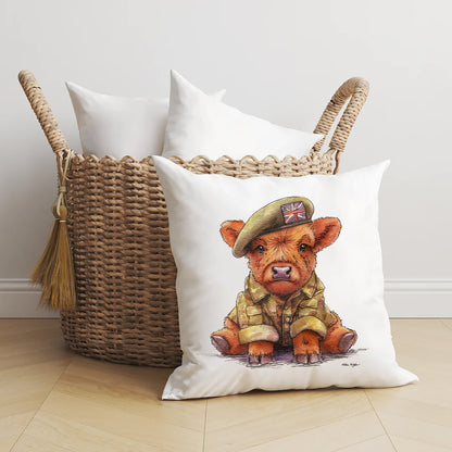Squaddie Moo Cushion