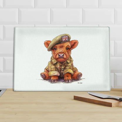 Squaddie Moo Chopping Board