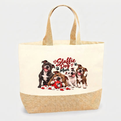 The Staffie Dog Mum Tote Bag