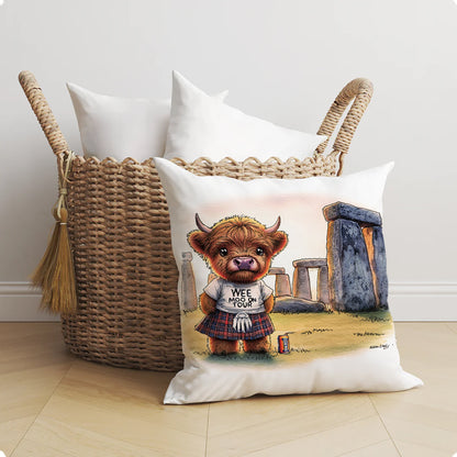 Stonehenge Wee Moo on Tour Cushion