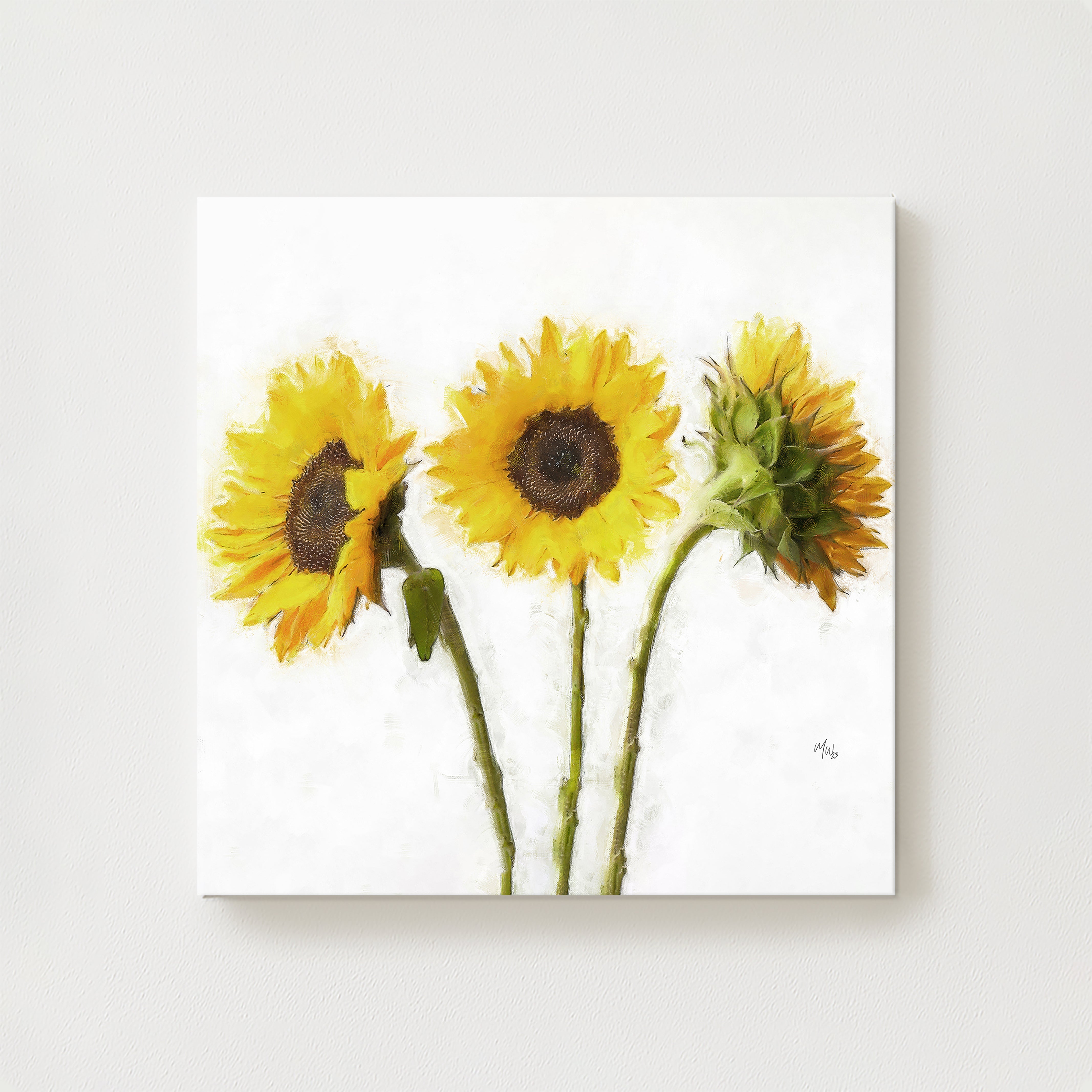 Sunflower Trio Canvas