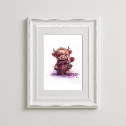 Tartan Rose Art Print