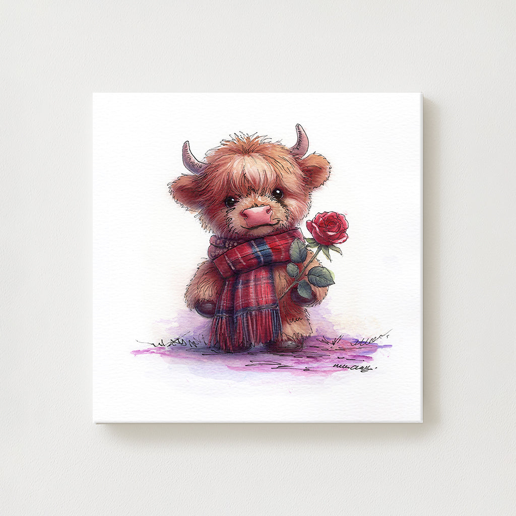 Tartan Rose Canvas