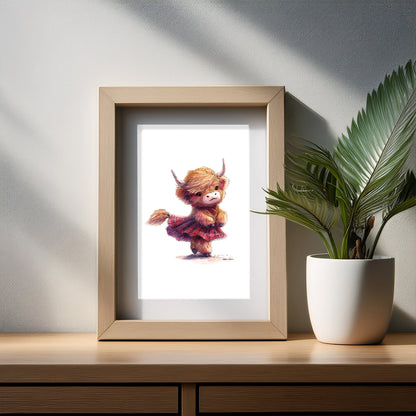 Tartan Twirl Art Print